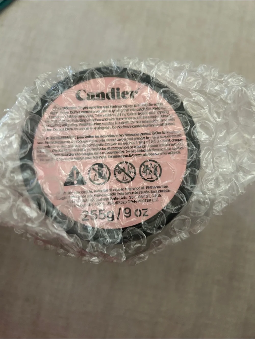 Brand New Candier Babygirl, You A Haute Mess Black Pink Candle
